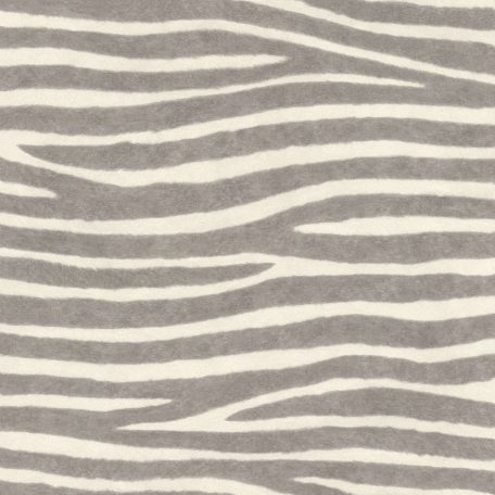 Egzotikus és otthonos zebra szőrzet minta világosszürke és fehér tónus tapéta