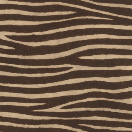 Egzotikus és otthonos zebra szőrzet minta sötétbarna és bézs tónus tapéta