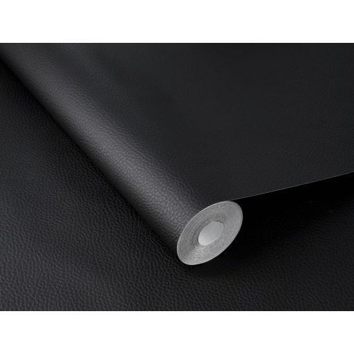 Finom szemcsés - az elefánt bőrére emlékeztető strukturált minta elegáns fekete tónus tapéta