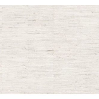   Selyemszálak szövésére emlékeztető vízszintes vonalazású texturált minta krémfehér krém és bézs tónus finom fény tapéta