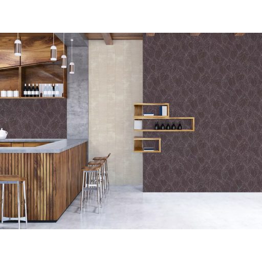 Selyemszálak szövésére emlékeztető vízszintes vonalazású texturált minta krém bézs és szürke tónus finom fény tapéta