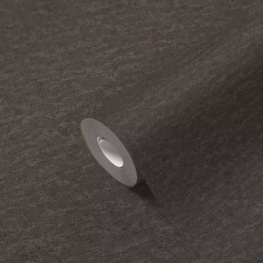 Enyhén texturált visszafogott homogén egyszínű minta sötétszürke/antracit tónus tapéta