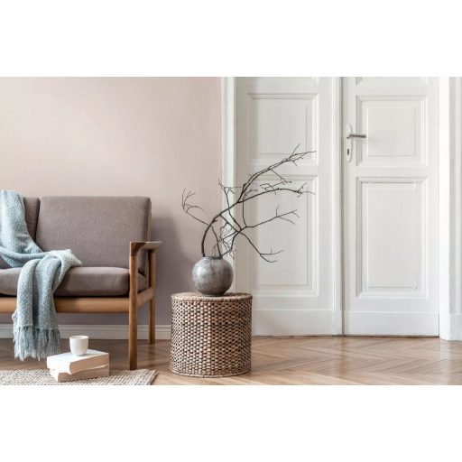 Elegáns visszafogott megjelenésű textilhatású egyszínű minta bézs/krémes bézs tónus tapéta