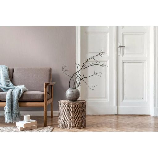 Elegáns visszafogott megjelenésű textilhatású egyszínű minta szürkésbarna tónus tapéta