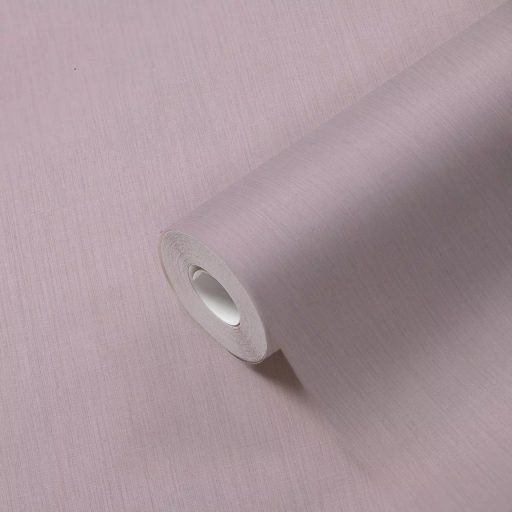 Elegáns függőleges irányban texturált selyemhatású egyszínű minta halvány mályva/rózsaszín tónus tapéta