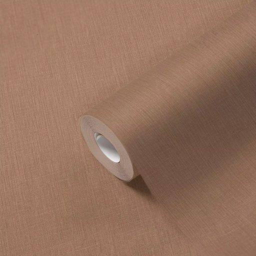 Elegáns függőleges irányban texturált selyemhatású egyszínű minta bronzos-világosbarna tónus tapéta