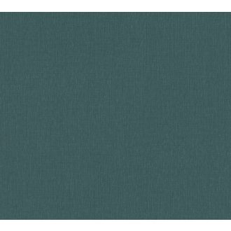   Elegáns függőleges irányban texturált selyemhatású egyszínű minta mély türkizzöld/kékeszöld tónus tapéta