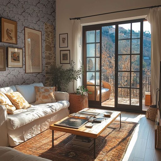 A Japandi stílus csúcsa! Varázslatos japán cseresznyevirágzás lágy szürkéskék halvány rózsaszín fehér és ezüst tónus fémes hatás tapéta