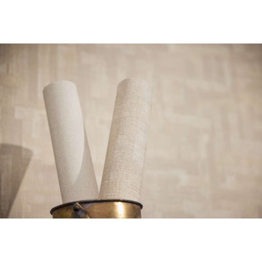 Modern kissé absztrakt keresztszövésű texturált minta krém lágy bézs és homokszín tónus tapéta