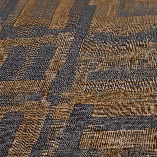 Modern kissé absztrakt keresztszövésű texturált minta sötétszürke/antracit barna arany és bronz tónus fémes hatás tapéta