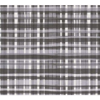   Nagyléptékű textilhatású kockás struktúrminta fehér szürke sötétszürke és antracit tónus tapéta