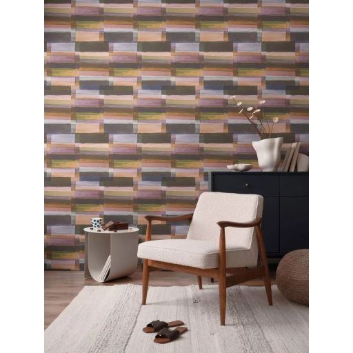 Festői egyben kortárs! A művész akvarell álma színátmenetes design pasztell rózsaszín zöld lila és földszín tónusok tapéta