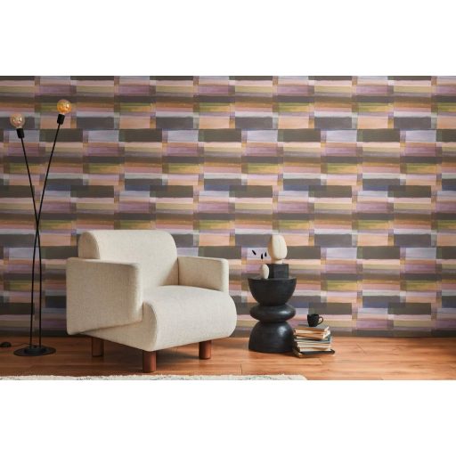 Festői egyben kortárs! A művész akvarell álma színátmenetes design pasztell rózsaszín zöld lila és földszín tónusok tapéta