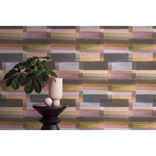 Festői egyben kortárs! A művész akvarell álma színátmenetes design pasztell rózsaszín zöld lila és földszín tónusok tapéta