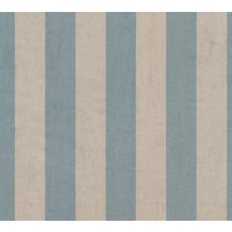   Elegáns és merész csíkos minta modern strukturált háttéren bézs és hűvös friss kék tónus tapéta