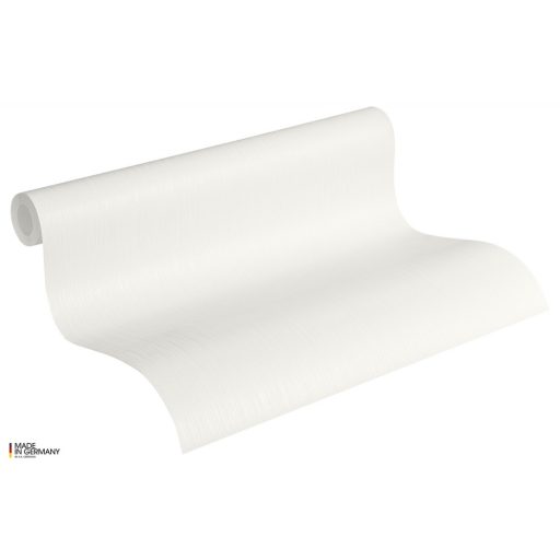 As-Creation Attractive 7855-27 Egyszínű strukurált vonalkázott minta fehér finom fény tapéta