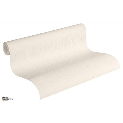 As-Creation Attractive 7855-41 Egyszínű strukurált vonalkázott minta krém bézs finom fény tapéta