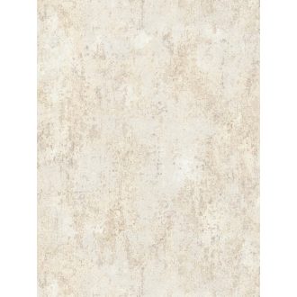   Vakolt fal hatású patinás koptatott felületű vintage struktúrminta krém lágy bézs és bézsarany tónus fémes hatás tapéta