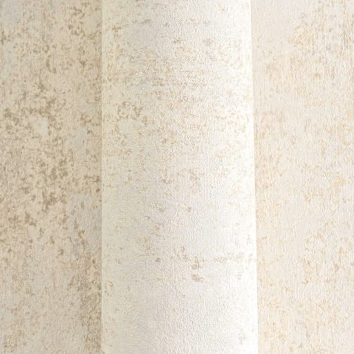 Vakolt fal hatású patinás koptatott felületű vintage struktúrminta krém lágy bézs és bézsarany tónus fémes hatás tapéta