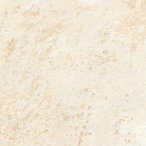 Vakolt fal hatású patinás koptatott felületű vintage struktúrminta krém/krémfehér bézs és bézsarany tónus fémes hatás tapéta