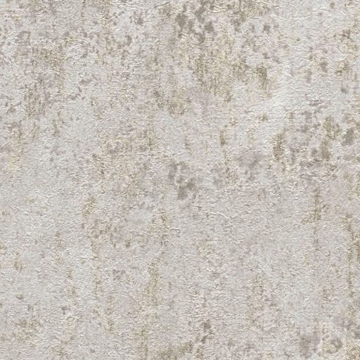 Vakolt fal hatású patinás koptatott felületű vintage struktúrminta halvány bézs szürke és szürkésbézs tónus fémes hatás tapéta