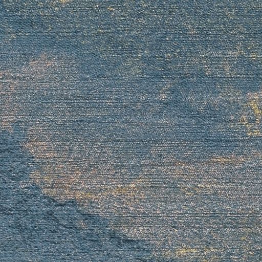 Légies álomszerű és festői felhőmintázat impresszionista stílusjegyekkkel lágy kék rózsaszín/roségold és arany tónus fémes hatás tapéta