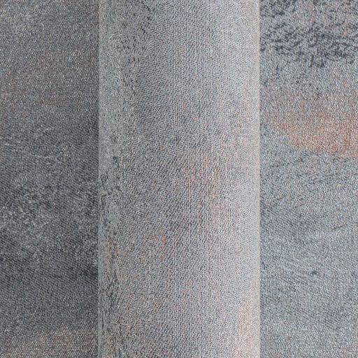 Légies álomszerű és festői felhőmintázat impresszionista stílusjegyekkkel szürke finom terrakotta/rozsdavörös és ezüst fémes hatás tapéta