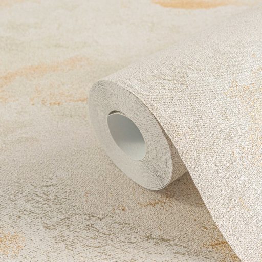 Légies álomszerű és festői felhőmintázat impresszionista stílusjegyekkkel krém bézs és arany tónus fémes hatás tapéta