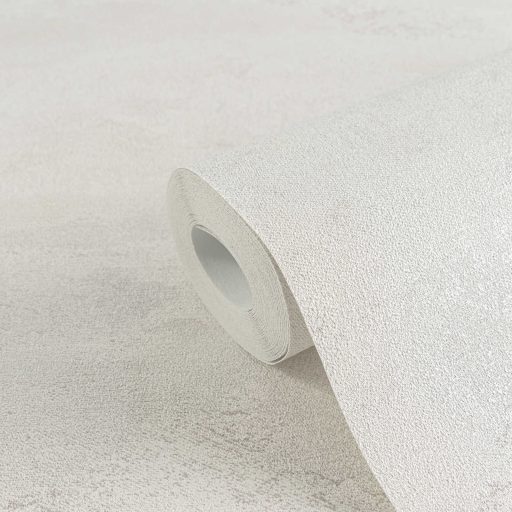 Légies álomszerű és festői felhőmintázat impresszionista stílusjegyekkkel világosszürke fehér és ezüstfehér tónus fémes hatás tapéta