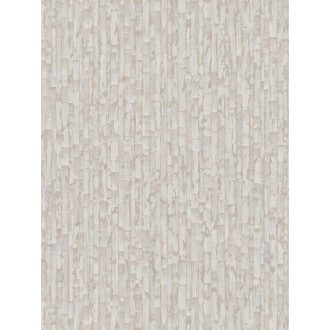   Függőleges vonalak törésével kialakított texturált absztrakt minta szürke szürkésbézs és bézsarany tónus fémes hatás tapéta