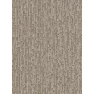   Függőleges vonalak törésével kialakított texturált absztrakt minta lágy bézs és krémszín tónus fémes hatás tapéta