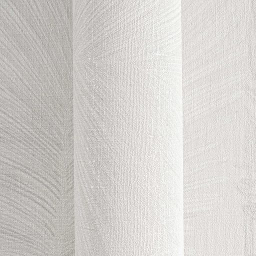 Természetes elegancia - légies stilizált pálmalevél motívum krém világosszürke és ezüstös-szürke tónus finom fény tapéta