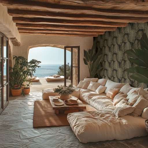 Természetes elegancia - légies stilizált pálmalevél motívum sötétbarna/antracit homokszín és arany tónus finom fény tapéta