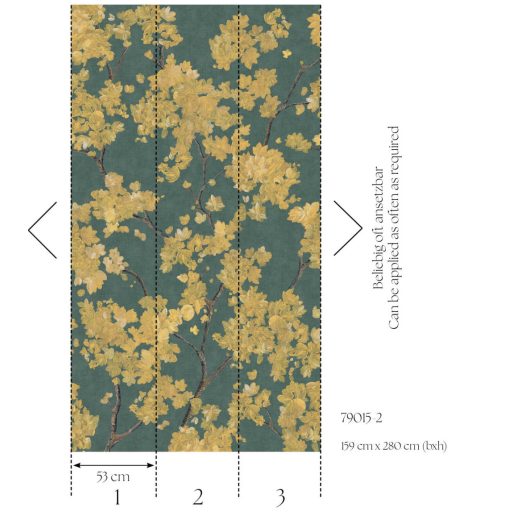 Páratlan szépségű virág kompozíció! Aranyló szirmok buja sokasága zöld barna és sárga/aranysárga tónus falpanel