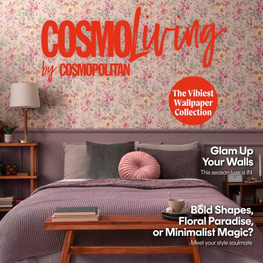 Nosztalgikus hangulatú akvarell romantikus virágminta barack rózsaszín lila sárga és zöldeskék tónus tapéta