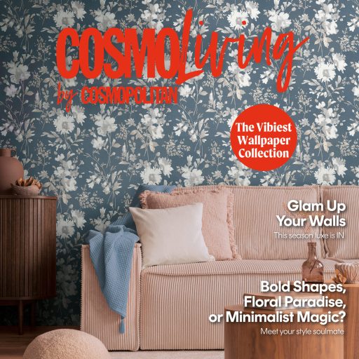 Nosztalgikus hangulatú akvarell romantikus virágminta kék/petrolkék ezüst és fehér tónus finom fémes hatás tapéta