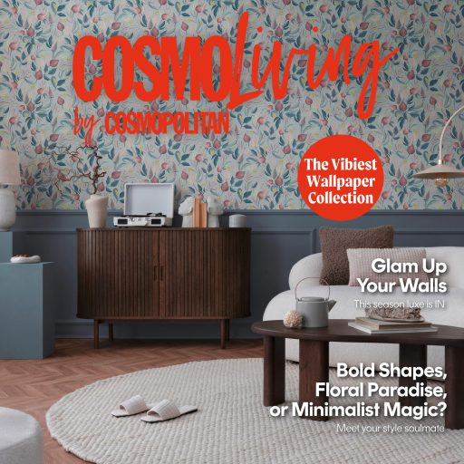 Pasztell színvilág és a vintage botanikai ábrázolásmód szimbiózisa halvány türkizkék mályva rózsaszín sötétkék és arany tónus tapéta