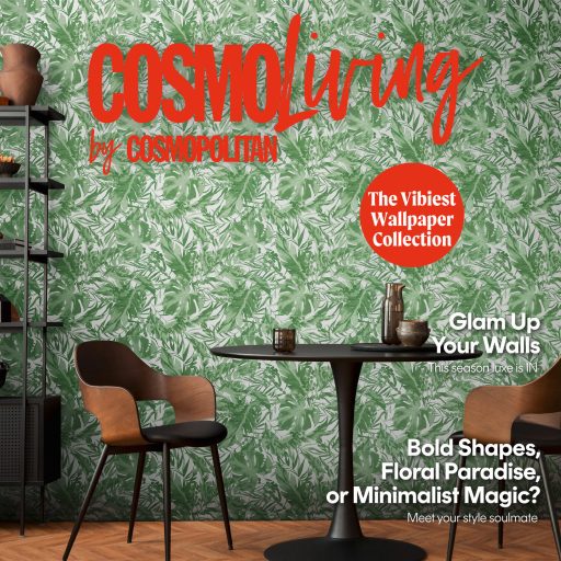 A városi dzsungel sűrűje! Luxus és dráma trópusi levelekkel fehér és friss zöld tónus tapéta