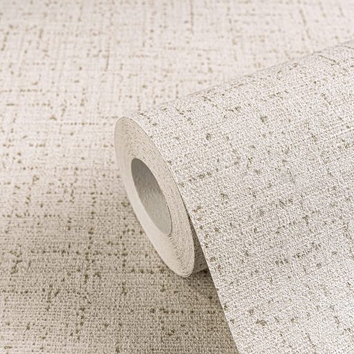 Apró szemcsés texturált egyszínű minta finom fénnyel világos bézs-drapp és arany/bézsarany tónus tapéta