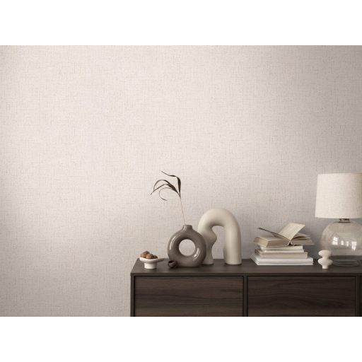 Apró szemcsés texturált egyszínű minta finom fénnyel világos bézs-drapp és arany/bézsarany tónus tapéta