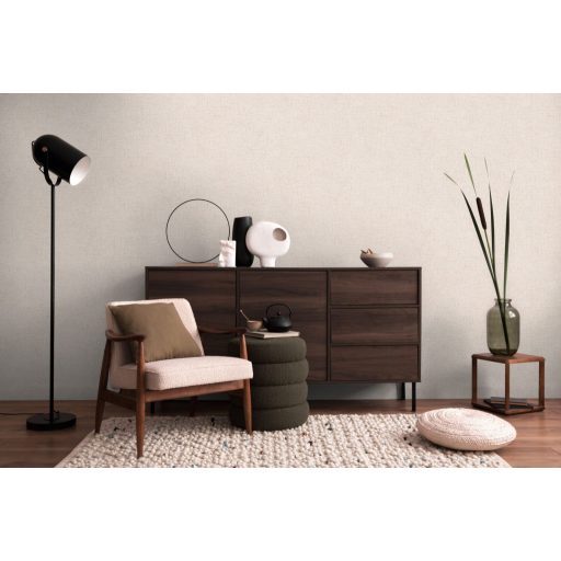 Apró szemcsés texturált egyszínű minta finom fénnyel világos bézs-drapp és arany/bézsarany tónus tapéta