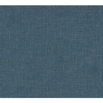   Szabálytalan foltok véletlenszerű szóródása textutált szövethatású minta kék/petrolkék és bronz tónus fémes hatás tapéta