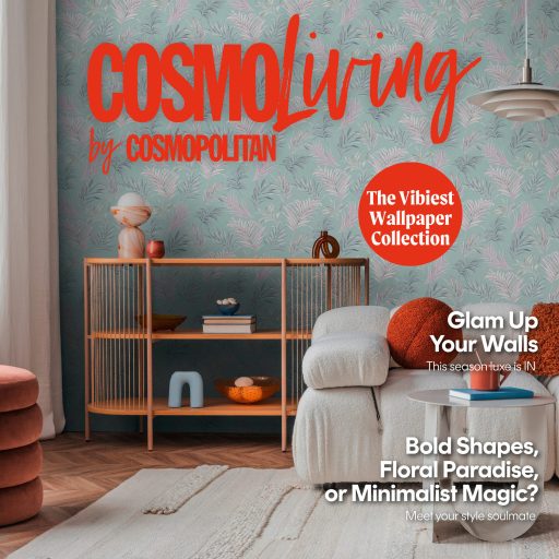 Egzotikus pasztell álom! Trópusi levelek akvarell mintája mentazöld pasztell rózsaszín és ezüstszürke tónus finom fémes hatás tapéta