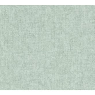   Keresztbe futó (ecset) vonásokkal kialakított lenvászon minta üde mentazöld tónus tapéta