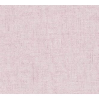   Keresztbe futó (ecset) vonásokkal kialakított lenvászon minta lágy rózsaszín és egy csipetnyi lia tónus tapéta