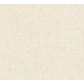   Keresztbe futó (ecset) vonásokkal kialakított lenvászon minta ecru/világosbézs tónus tapéta