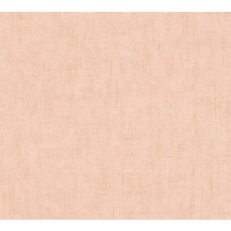   Keresztbe futó (ecset) vonásokkal kialakított lenvászon minta barack/rózsaszín tónus tapéta