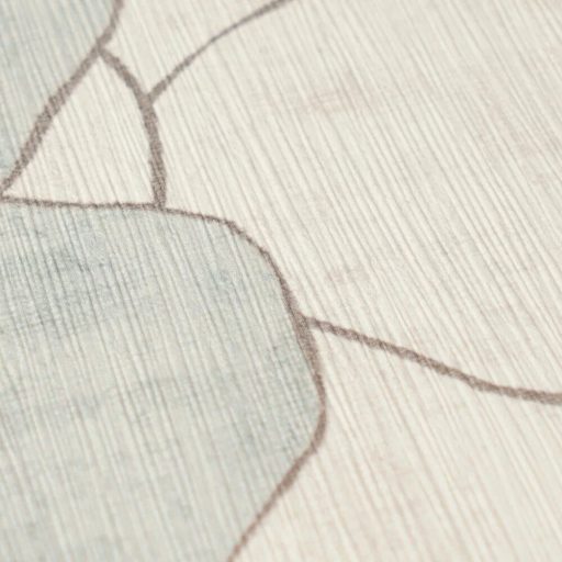 Skandináv-mediterrán hangulatú absztrakt és játékos virágkompozíció krémfehér tejeskávé levendulakék és menta tónus tapéta