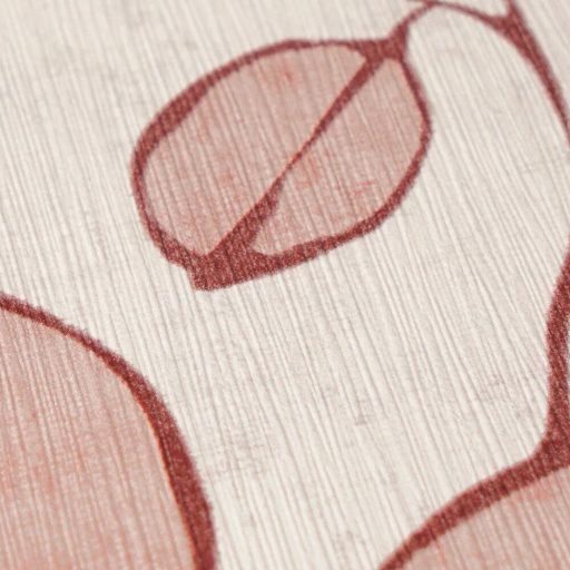 Természetrajz tankönyv a botanika szerelmeseinek - eukaliptusz levelek mintája krémfehér púderrózsaszín és terrakotta tónus tapéta