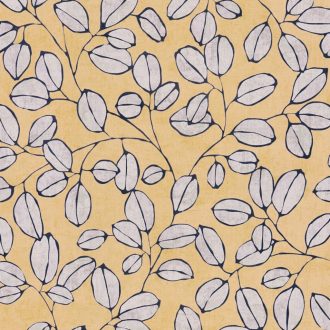   Természetrajz tankönyv a botanika szerelmeseinek - eukaliptusz levelek mintája napsárga szürke és antracit tónus tapéta